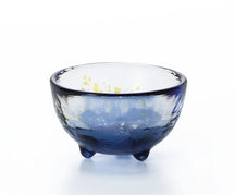 Tsugaru Handblown Sake Cup Set-Blue Ocean 4pcs Set(Gift Set)
