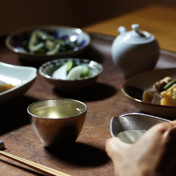 能作NOUSAKU 100% Tin Sake cup Japanese (Gift Box)
