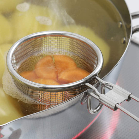 Japan Tsubame Shimomura Stainless small boil strainer