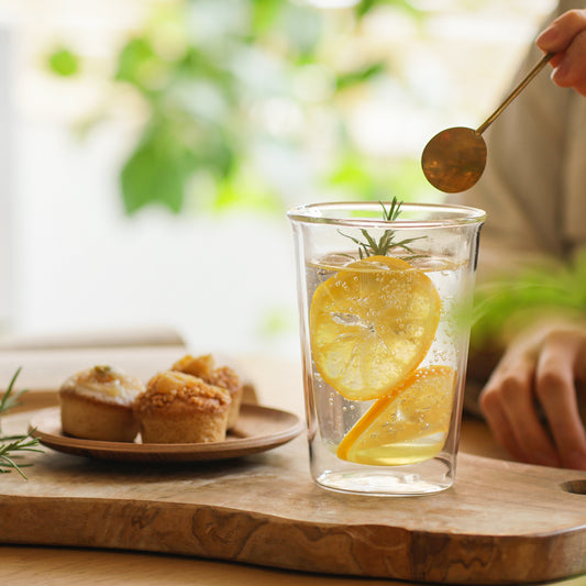 KINTO KRONOS CAST double wall cocktail glass 290ml