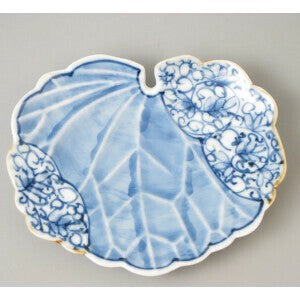 Arita ware Handmade plantain leaf plate 6inch