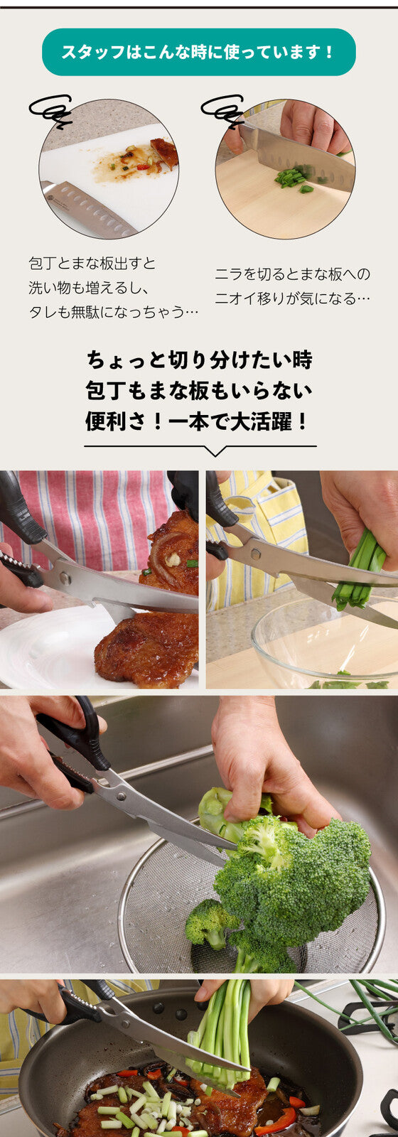Kyoto Katsugu Kitchen Ultra Long Detachable Curved Kitchen Scissors