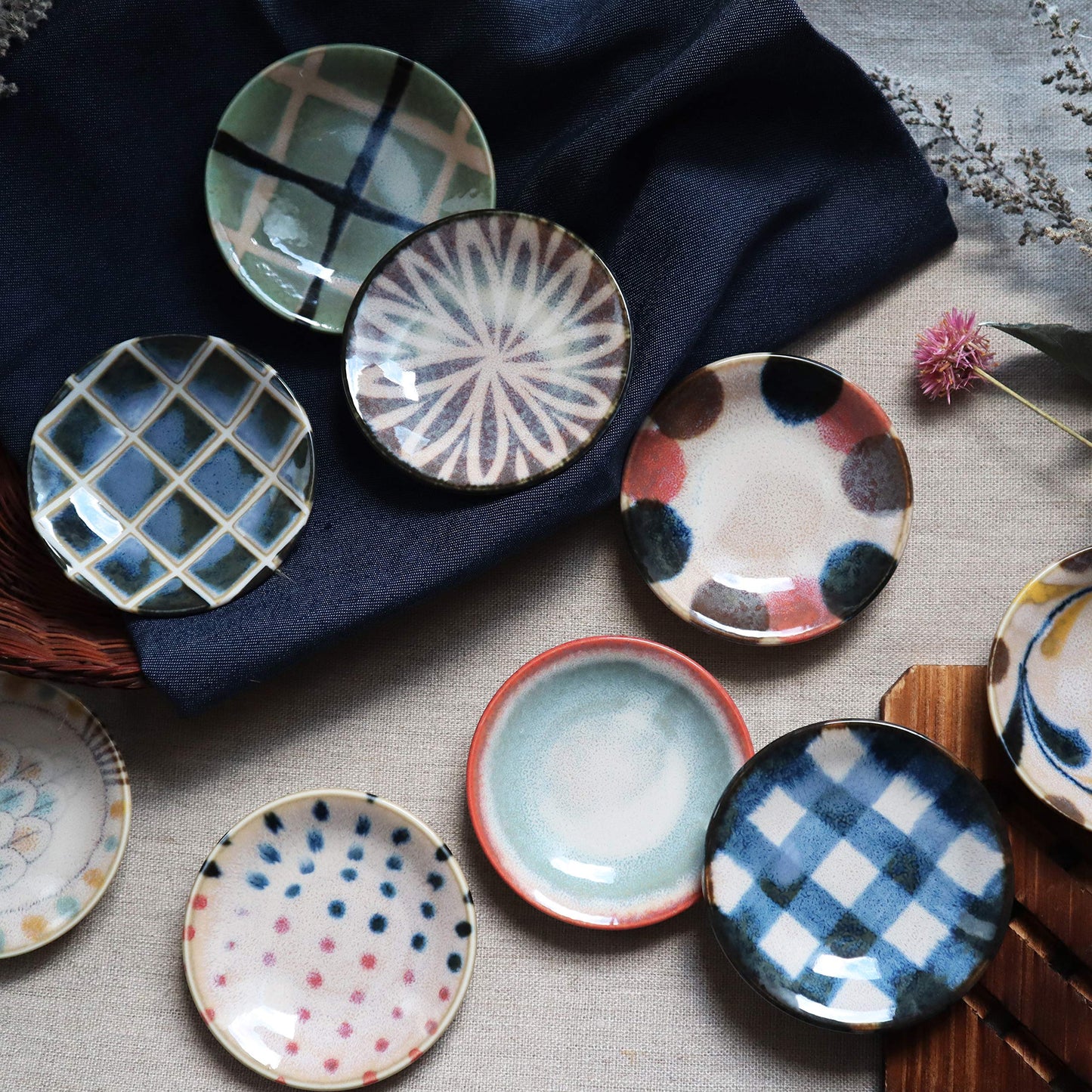 Japan Made Blush-colored small dish plate
