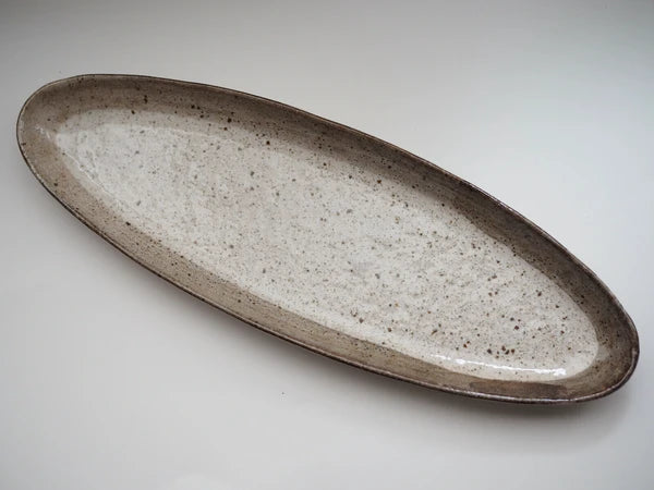 Japan Minoware Yakimono Long Oval Plate
