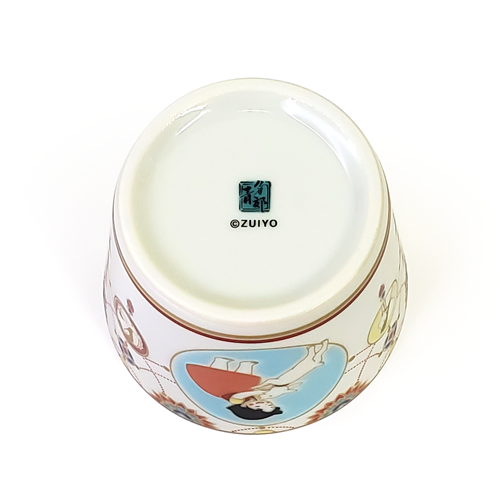 Japan Kutani Yaki Kaneshotouki Heidi and Yuki,Girl of the Alps goods,Soba Choko Cup
