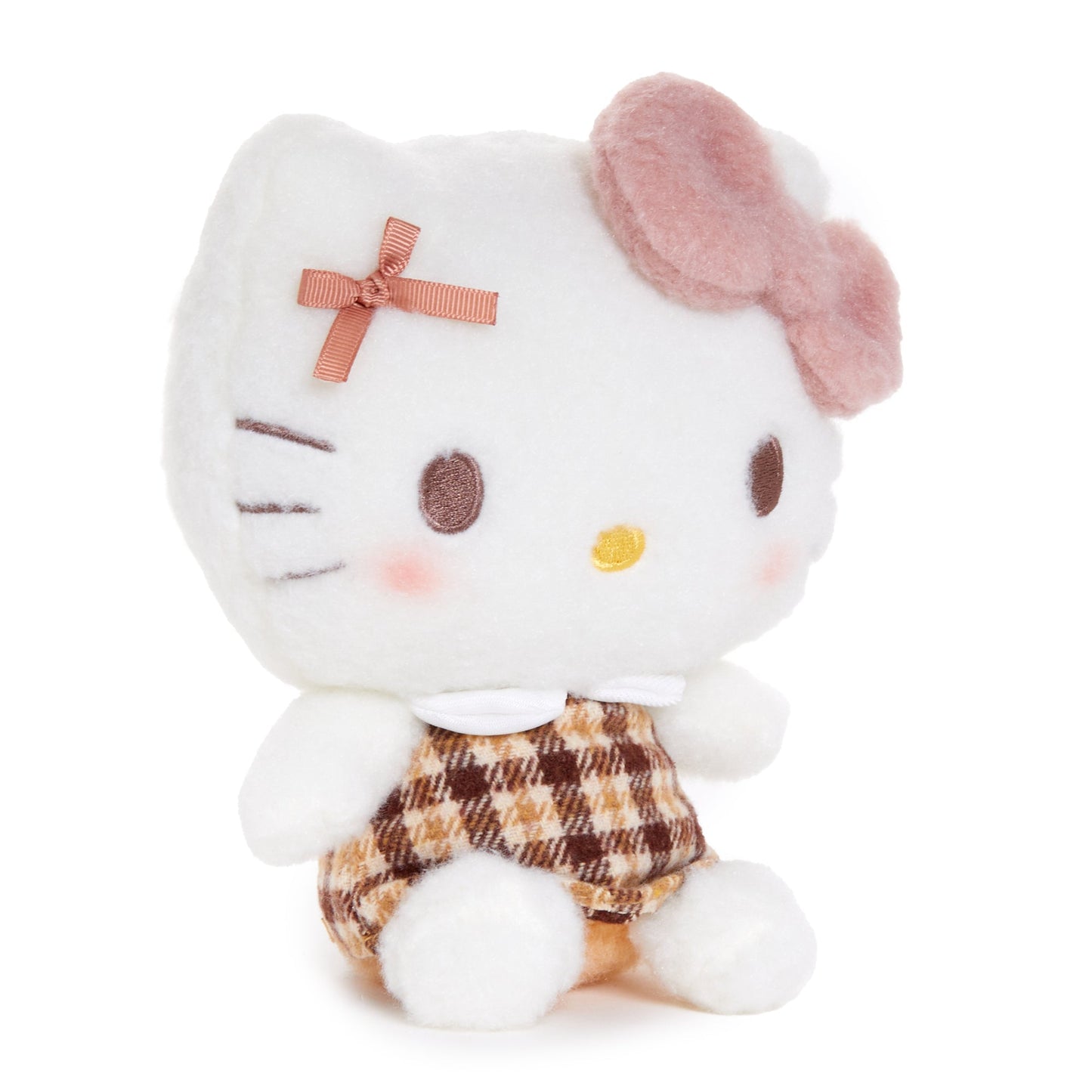 Hello Kitty 7" Plush (Mocha Check Series) Plushie Doll