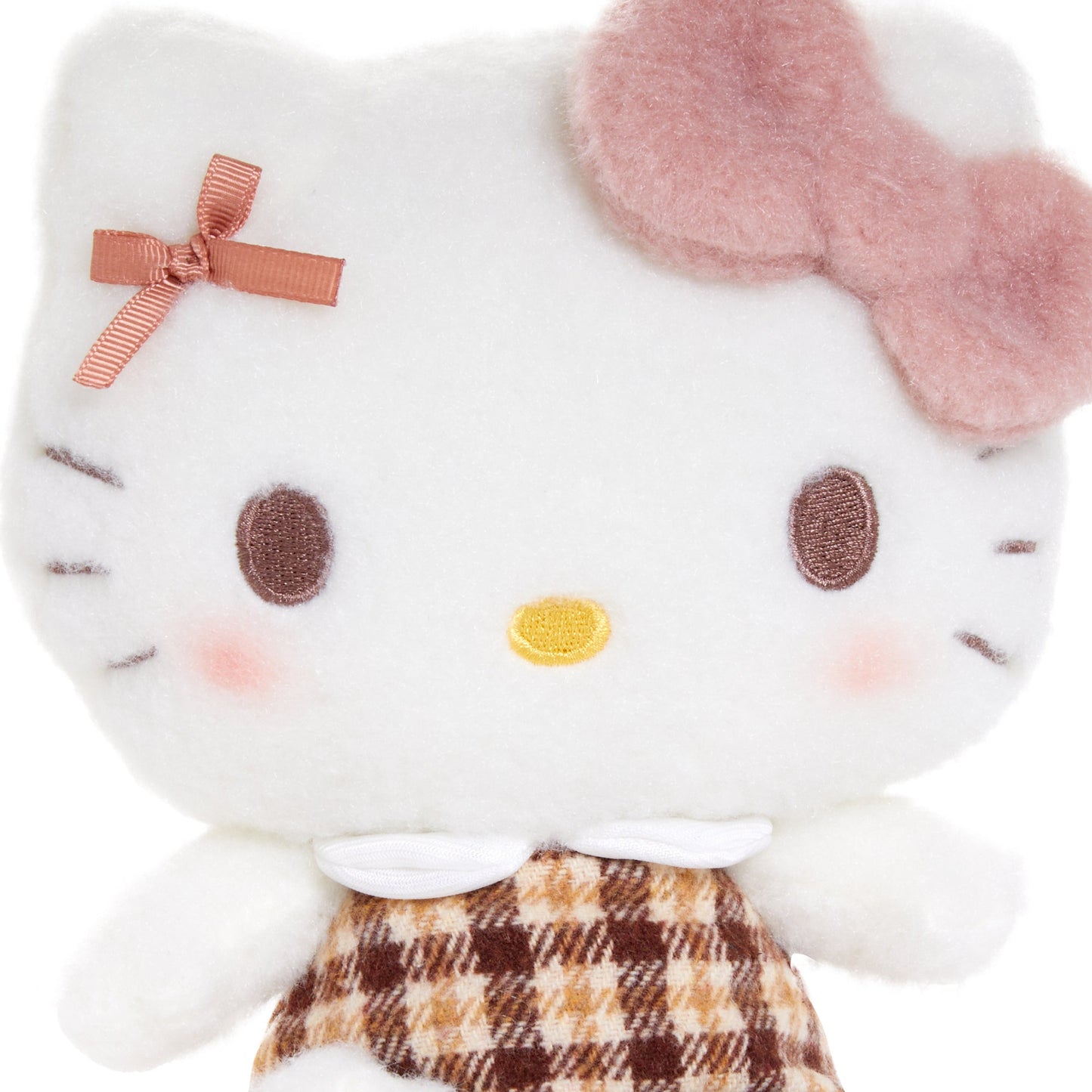 Hello Kitty 7" Plush (Mocha Check Series) Plushie Doll