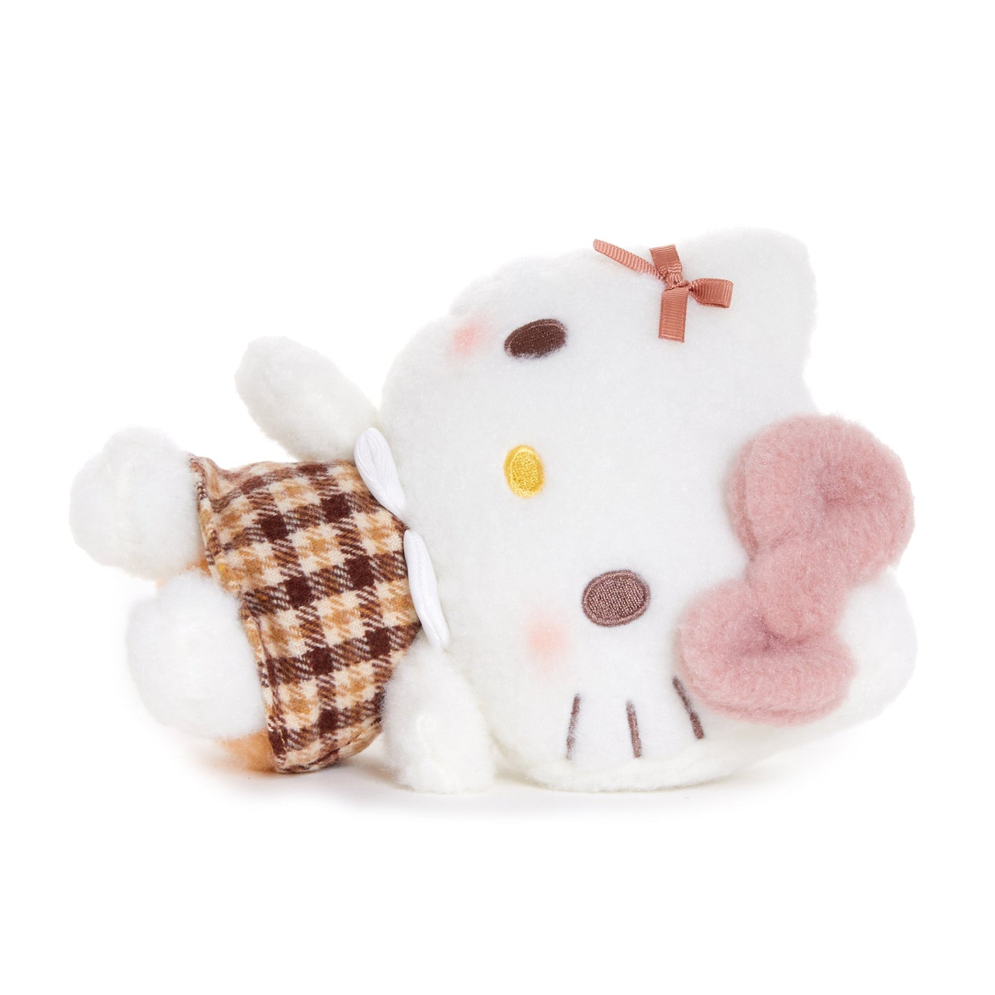 Hello Kitty 7" Plush (Mocha Check Series) Plushie Doll