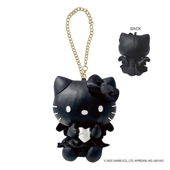 Sanrio Hello Kitty Charm Black and White Angel Series- Leather