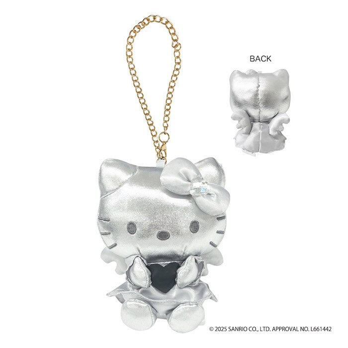 Sanrio Hello Kitty Charm Black and White Angel Series- Leather