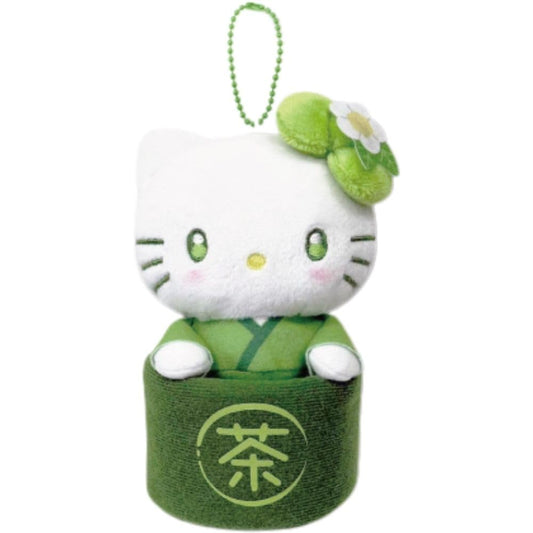 Hello Kitty Matcha Mascot zipper Pouch Plushie Doll