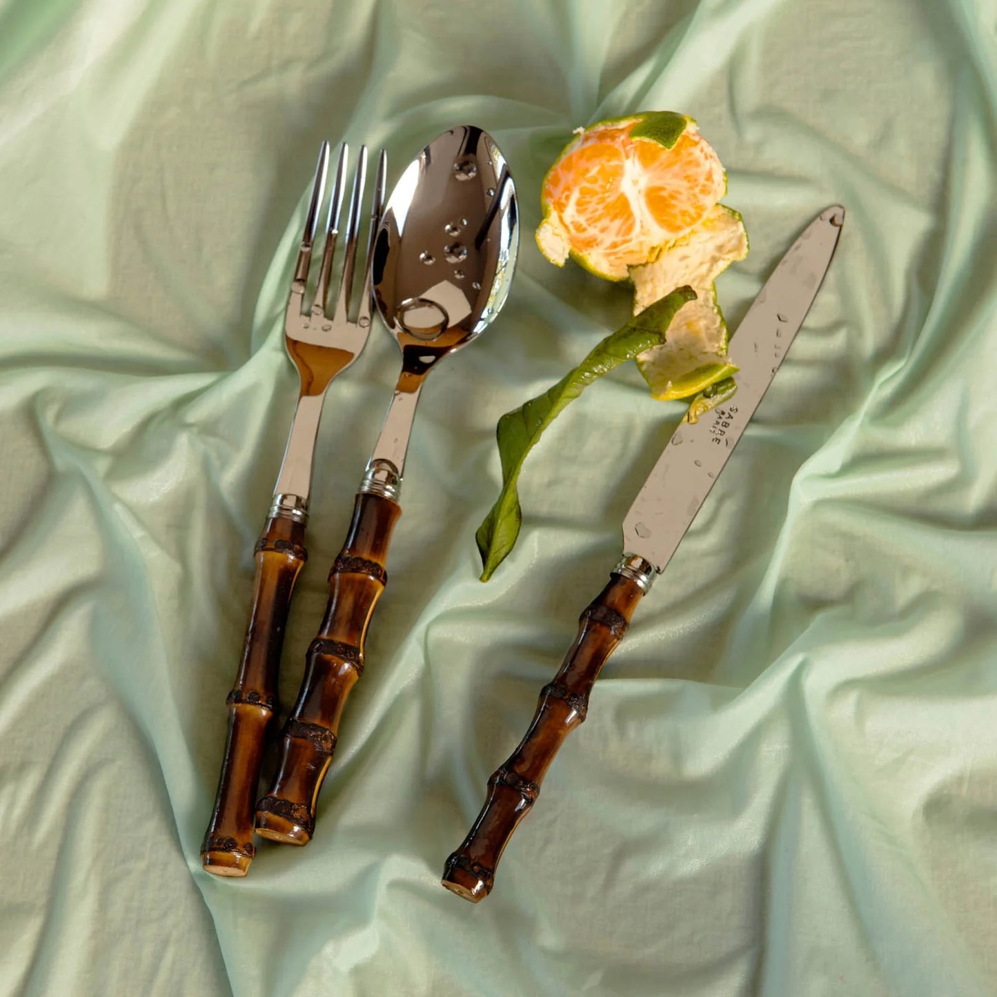 Sabre Paris Panda 5-piece Place Setting (Dark Bamboo)