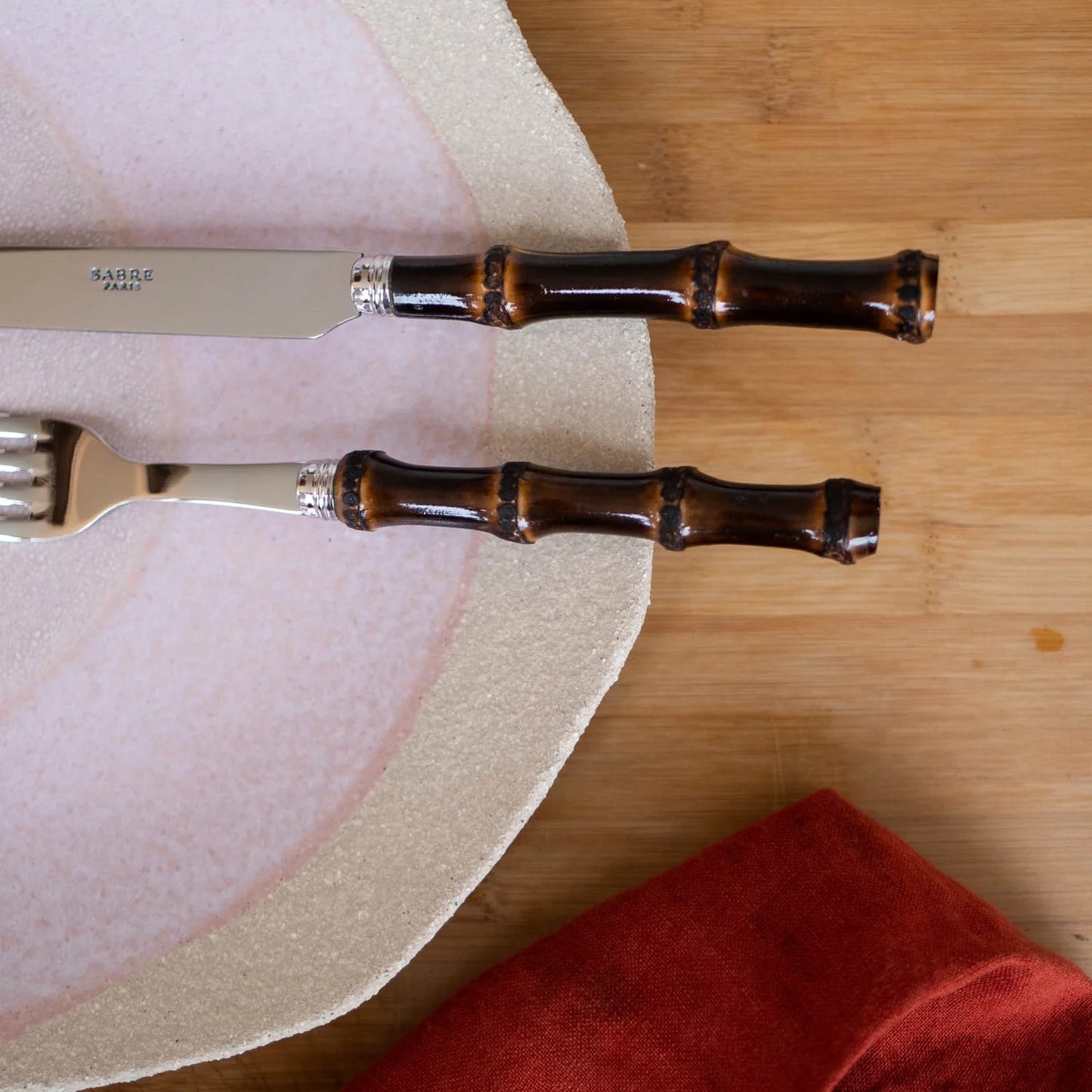 Sabre Paris Panda 5-piece Place Setting (Dark Bamboo)