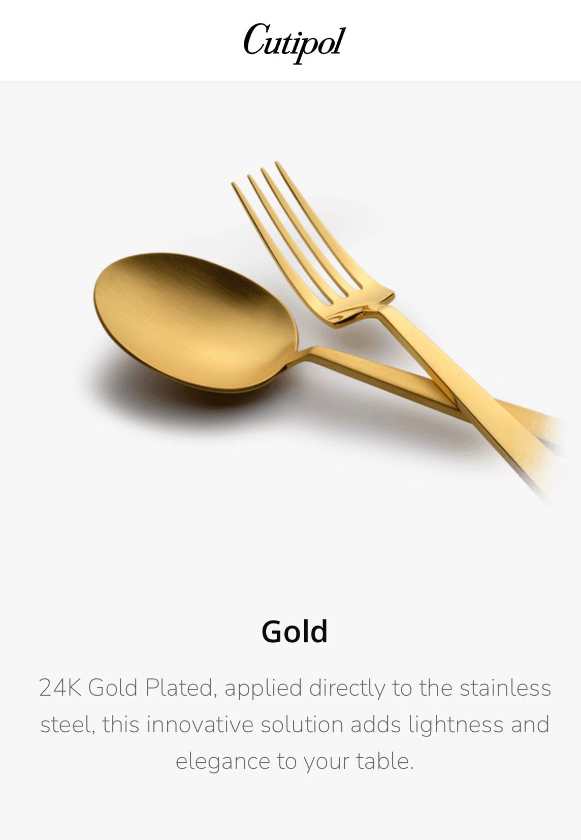 Cutipol Alice 3-pc Children's Flatware Set-Black Gold (Gift box)