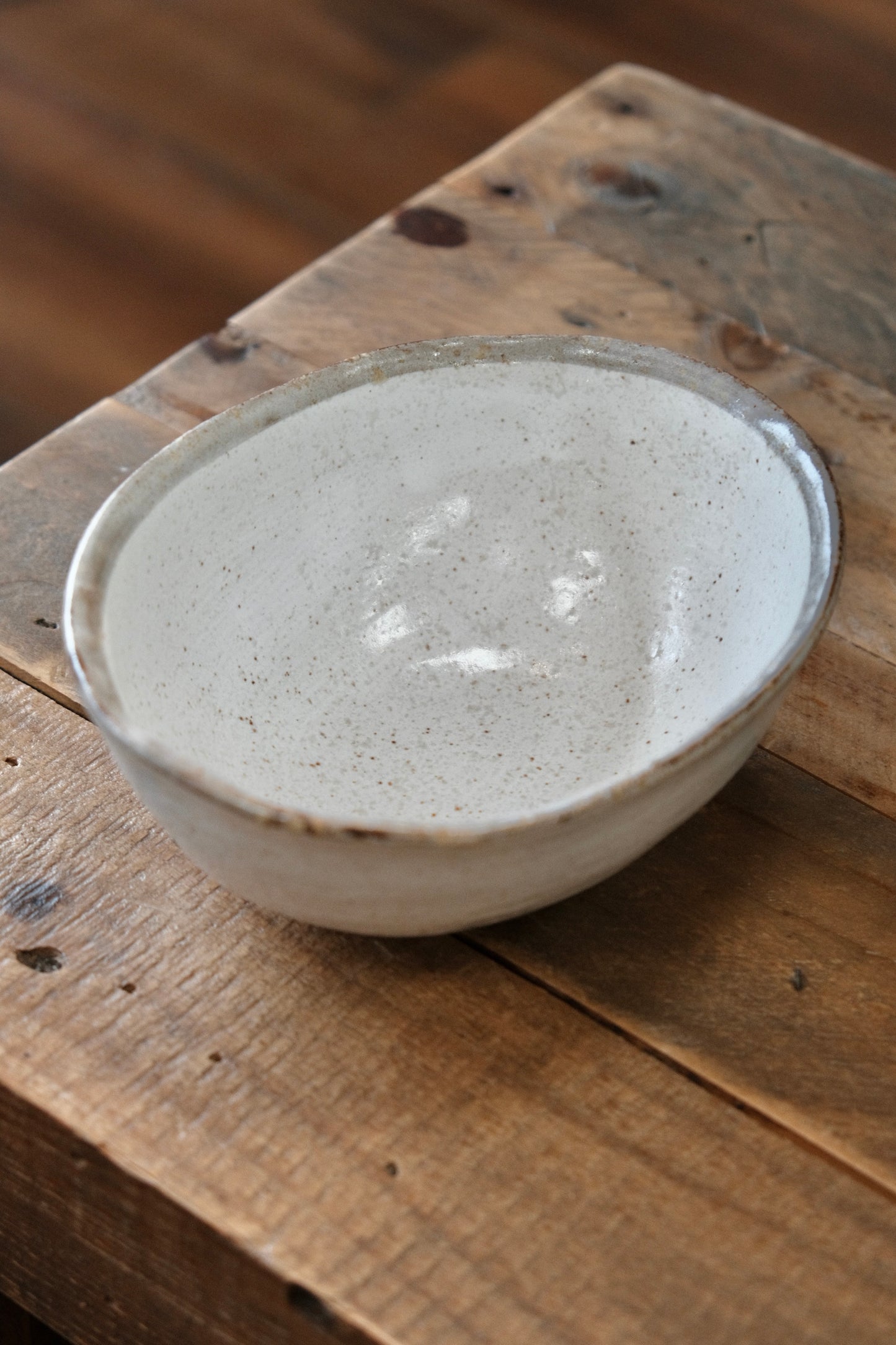 SHIROKARATSU Mino Ware Ceramic Oval Soup Bowl