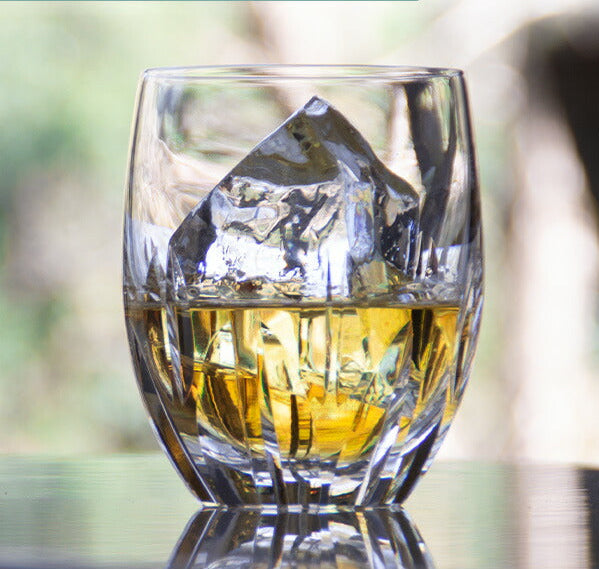KAGAMI Crystal Rounded Whiskey Glass | T428-640