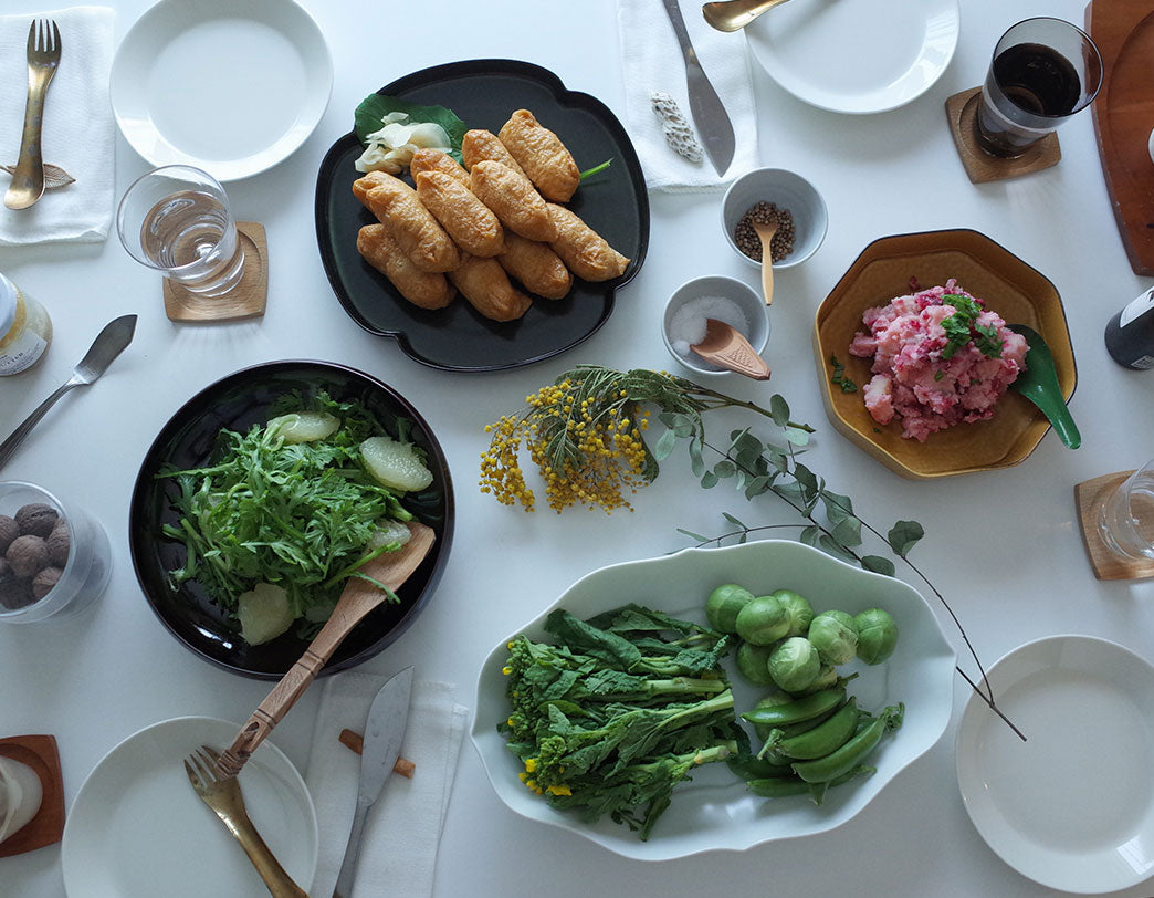 MIYAMA x TSUDOI by RINA ONO( WHITE ROTANA PLATE)