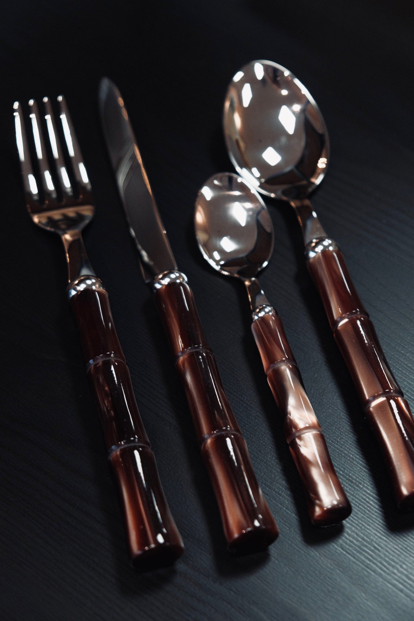 RIVADOSSI SANDRO Bamboo 4pcs Cutlery Set (Brown)