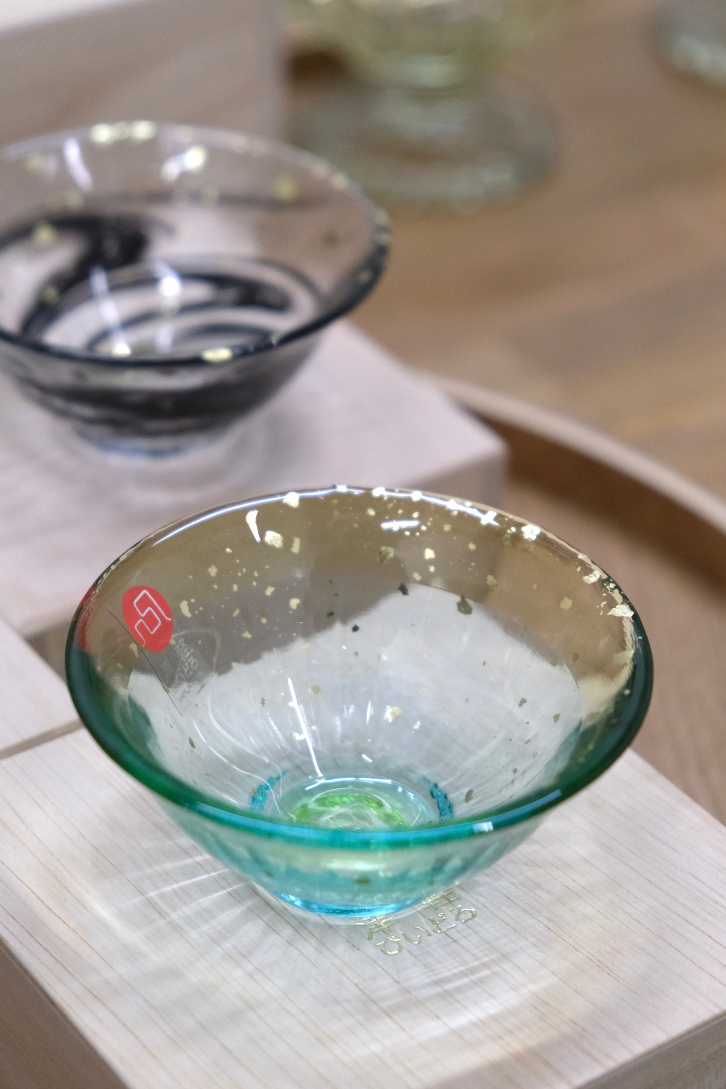 Japan TSUGARU VIDRO SOUKA Gold Plated Handmade Sake Cup