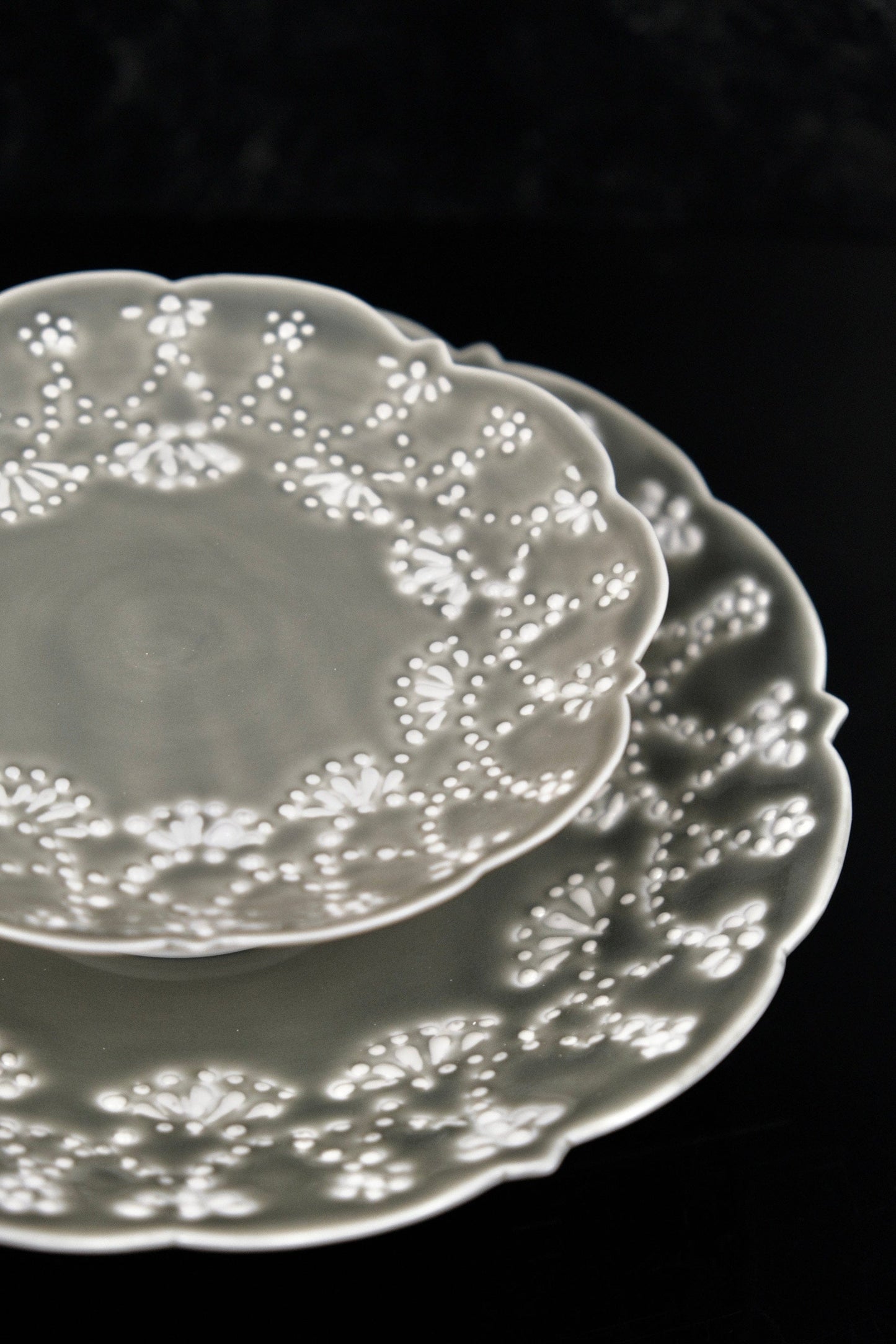 【Limited Edition Special Sale】Artisans-大串真司 Ougushi Masashi High Ground Plate L(Grey)