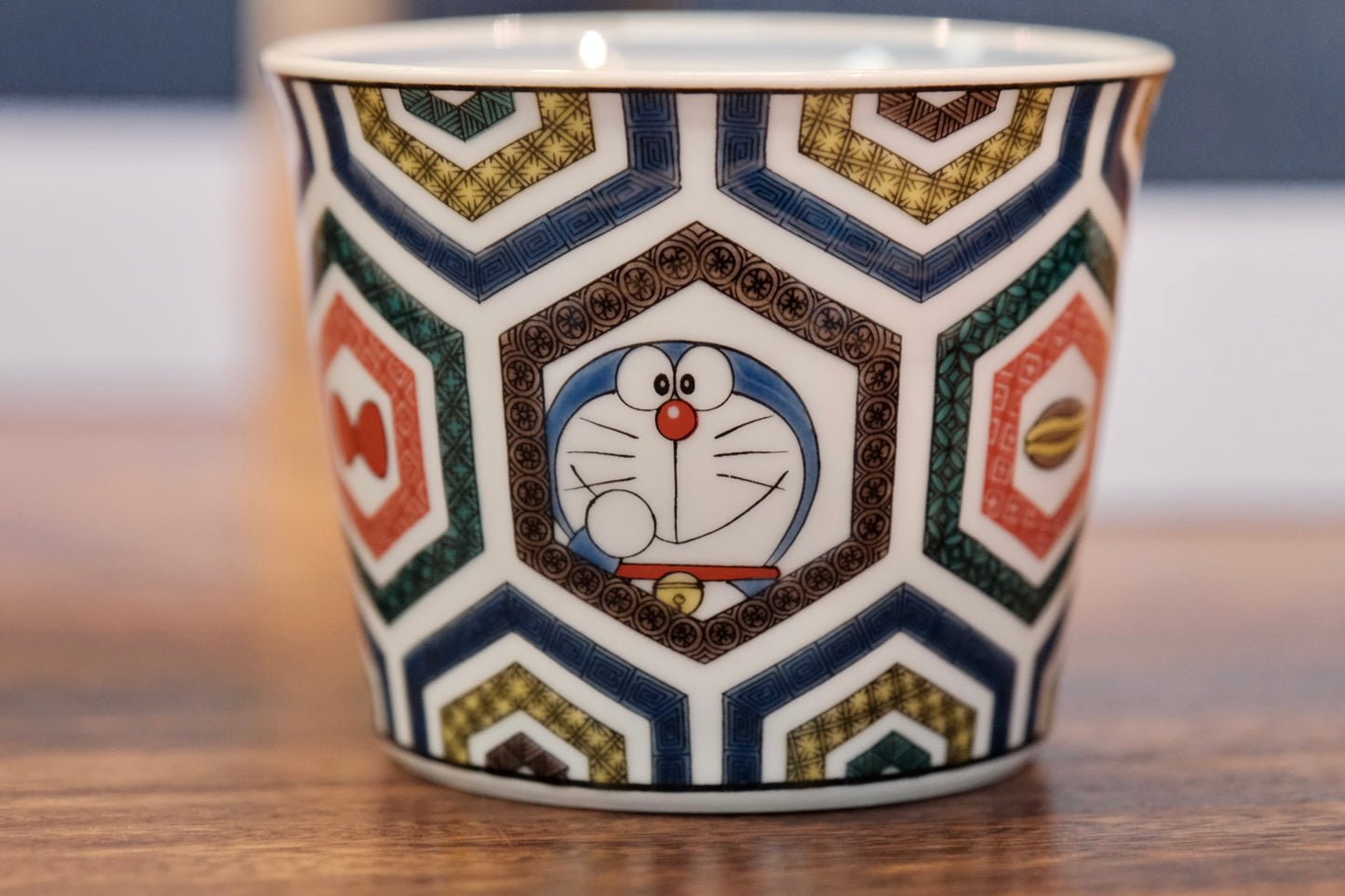 Japan Kutani Yaki Kaneshotouki Doraemon Soba Choko Cup