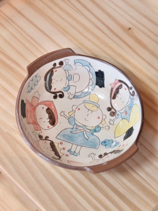 野村典子-Noriko Nomura Storybook Collection Handle bowl (#1-2）
