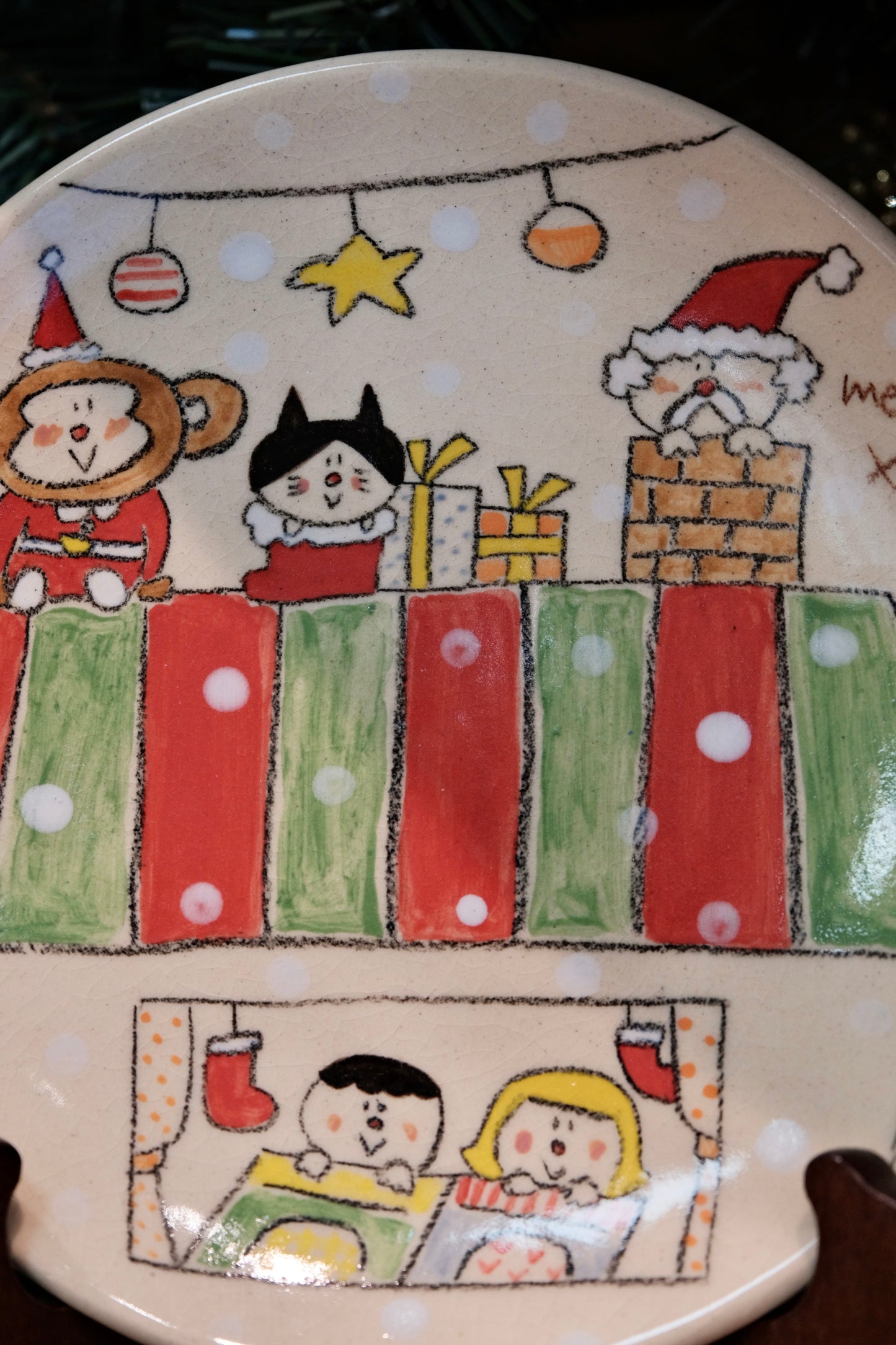 COSAEL-Christmas special Limited Handmade 8''inch Round Plate