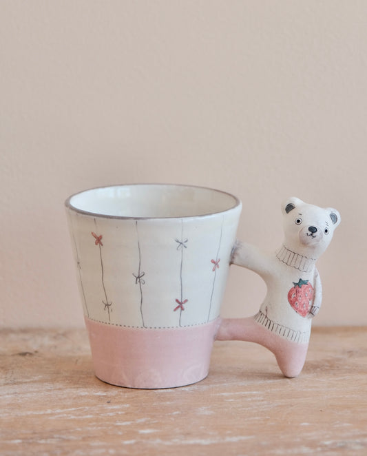 Mayumi Tsubouchi-坪内真弓 Animal Handle Mug (#4)