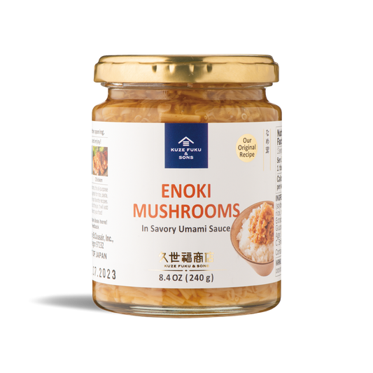 Kuze Fuku & Sons ENOKI MUSHROOMS IN SAVORY UMAMI SAUCE