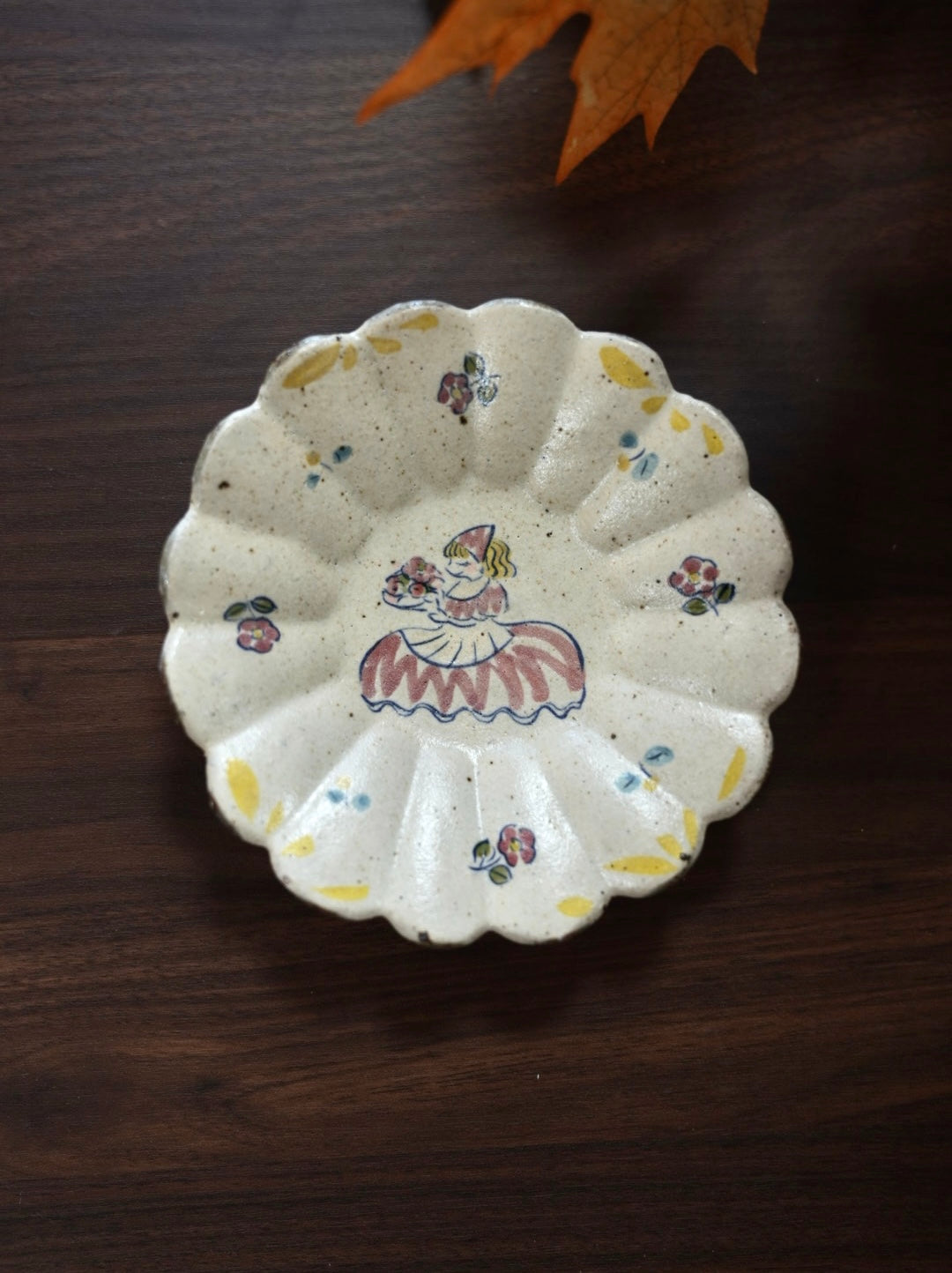 TATA pottery-田中大輝＆田辺桂 5.5 inch/14 cm Dessert Flower Plate