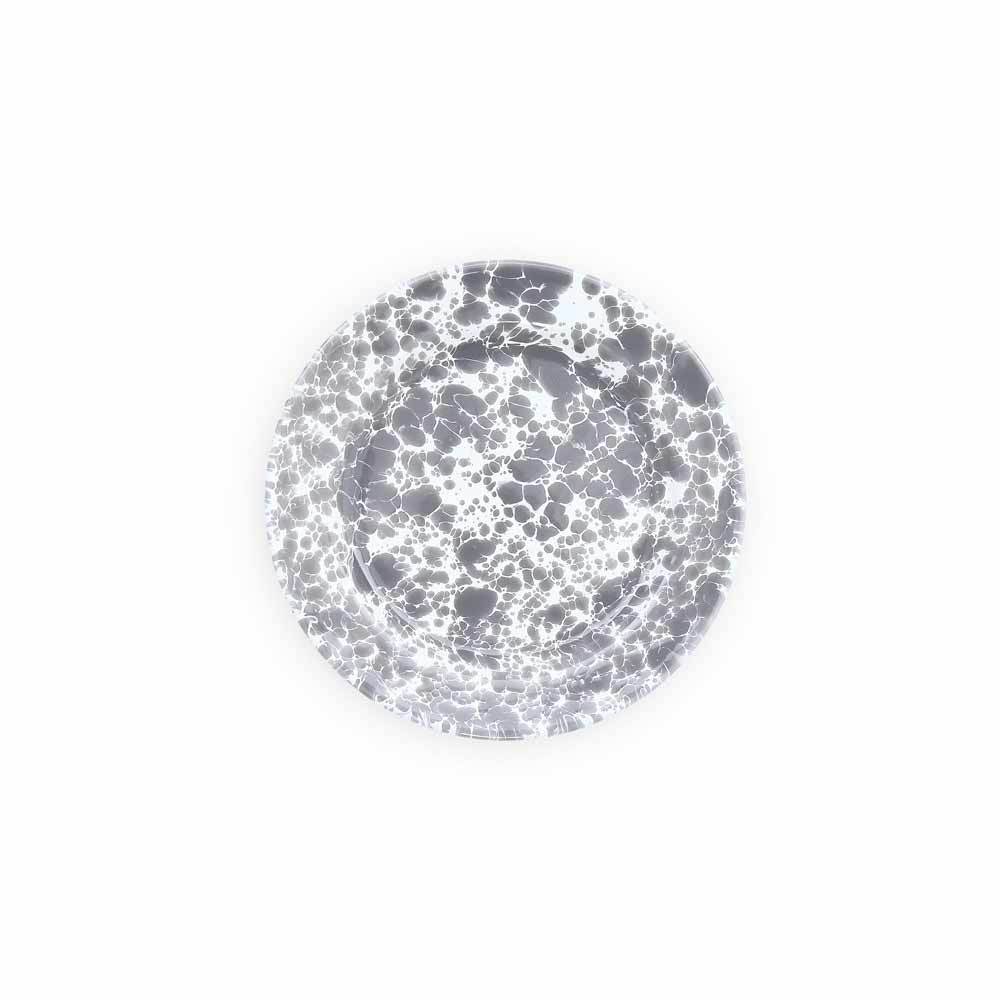 Crow Canyon Splatter Enamelware Flat Salad Plate
