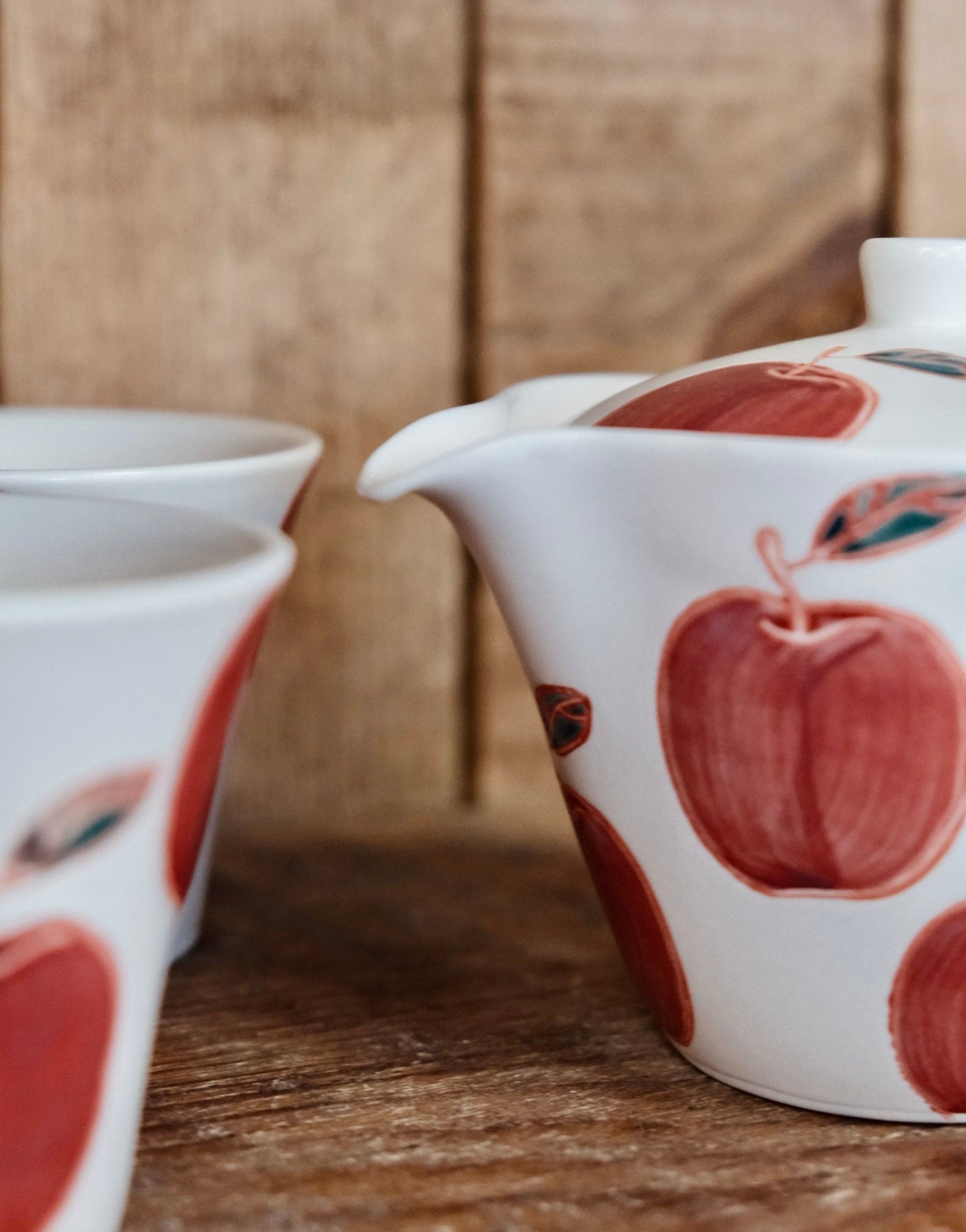 Hasami Yaki  handcraft Apple Tea set