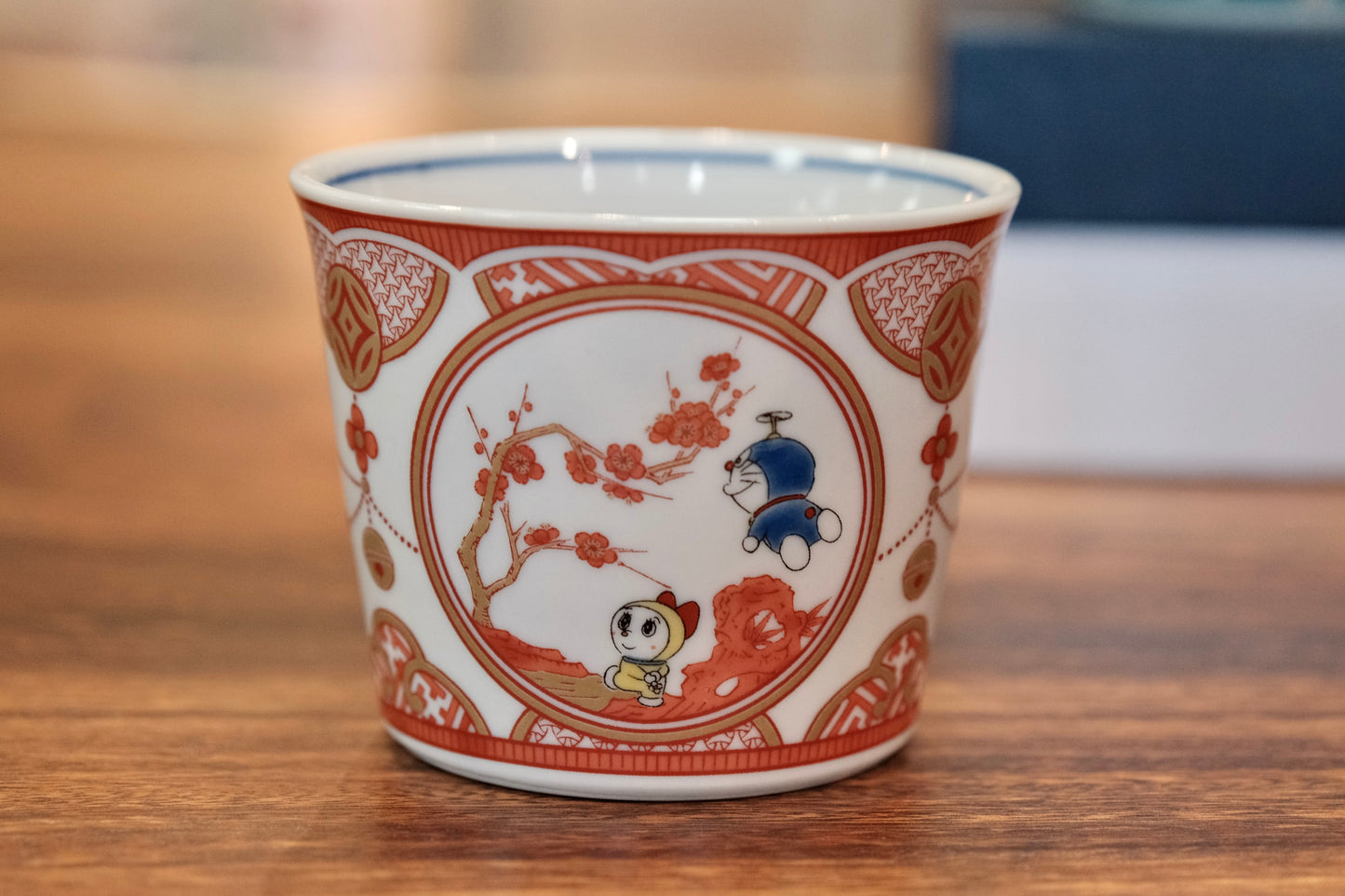 Japan Kutani Yaki Kaneshotouki Doraemon Soba Choko Cup