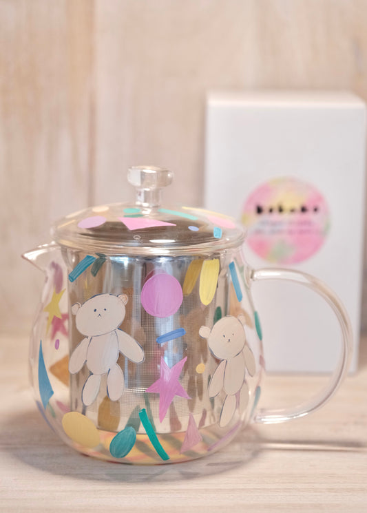 KOBAKO Hand-Painted Glass Artist Teapot #1
