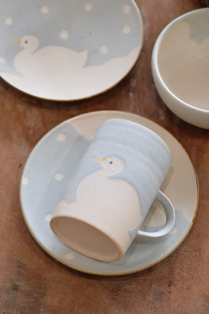 Makiko Sato-佐藤 牧子 Handmade Ceramic Large Mug (Duck)