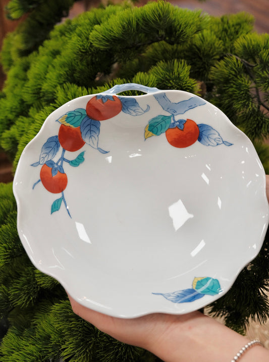 Arita yaki Handmade Persimmon Large Bowl