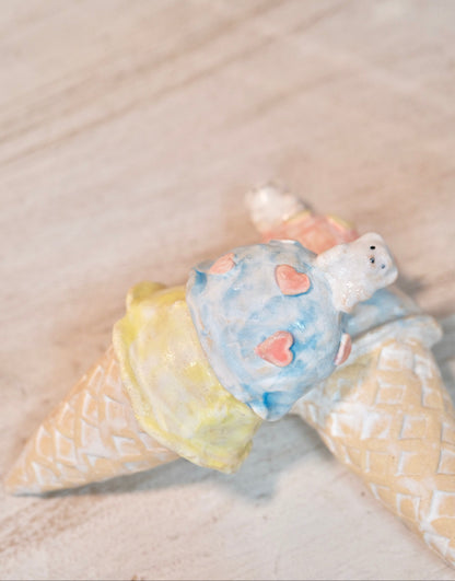 Suzuki Tamami Handmade Ice Cream Cone Mini Flower Vase Wall Decor