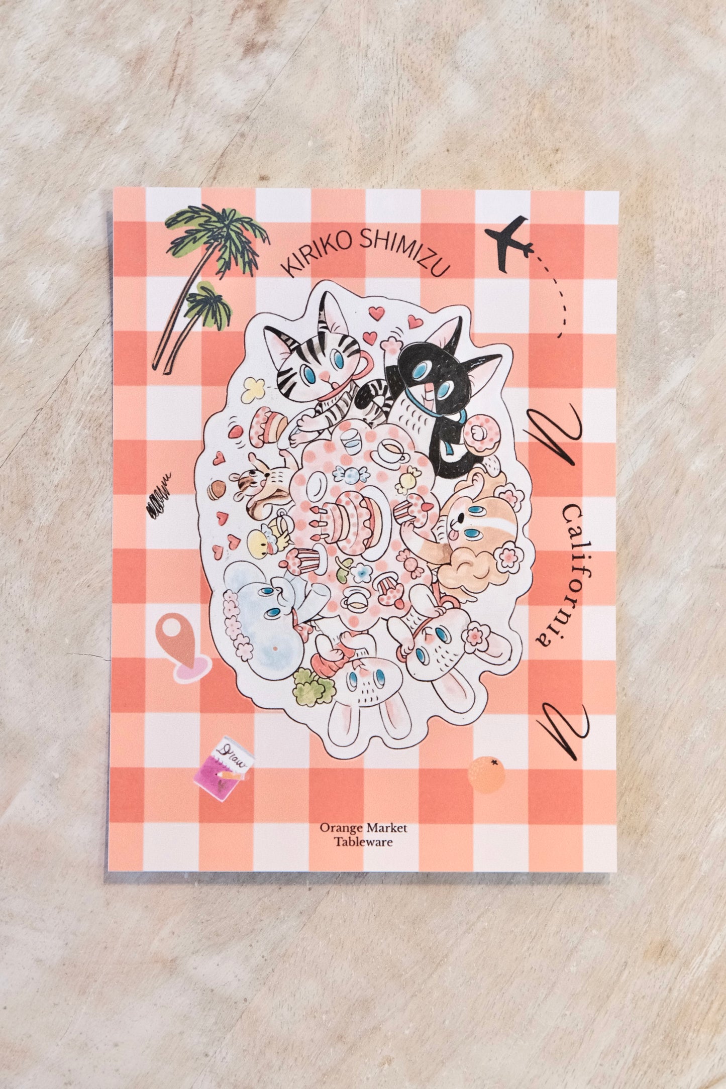 KIRIKO SHIMIZU-清水桐子 California Exhibition postcard