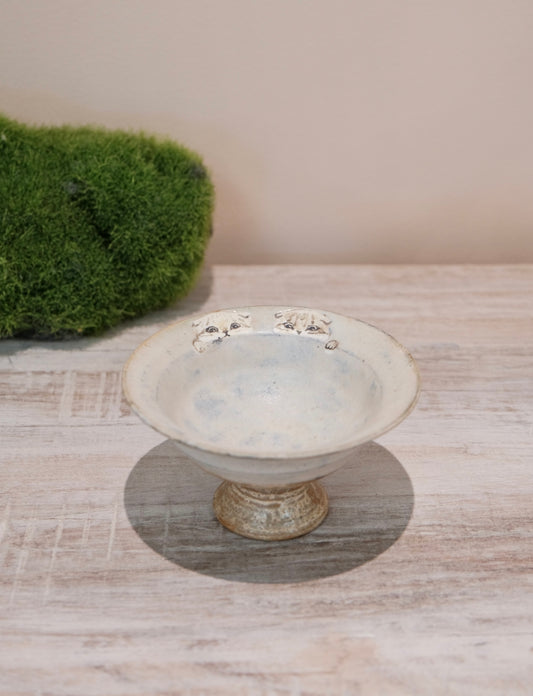 【2026 Exhibition】Acne pottery Studio handmade small goblet cup (Cat）