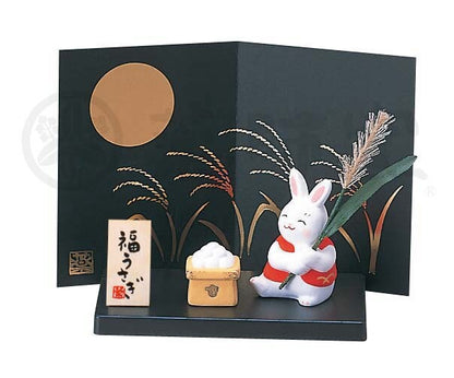 Yakushigama Nishikisai Moon-Viewing Rabbit Set – Small