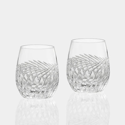 ROCKS GLASS] PAIR OF WHISKEY GLASSES 'BARLEY FIELD' | CRYSTAL GLASS | KAGAMI CRYSTAL

KAGAMI