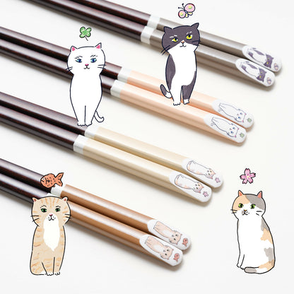 Japan made Cat Chopsticks 23cm Dishwasher Safe