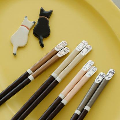 Japan made Cat Chopsticks 23cm Dishwasher Safe