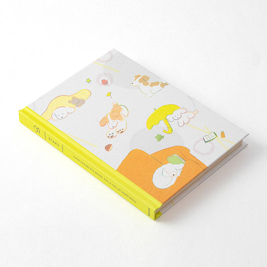 MIDORI Dog Diary angled cover view
