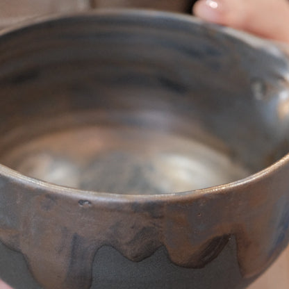 Yukiakari Katakuchi 12oz  Matcha Bowl With Spout Mangantataki