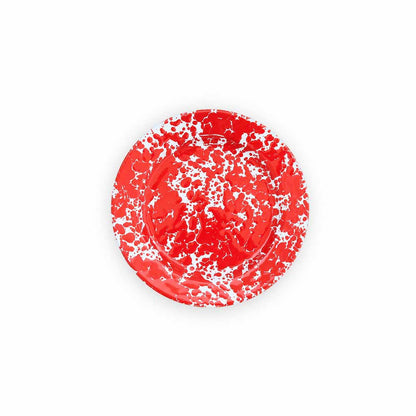 Crow Canyon Splatter Enamelware Flat Salad Plate
