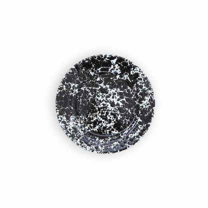 Crow Canyon Splatter Enamelware Flat Salad Plate