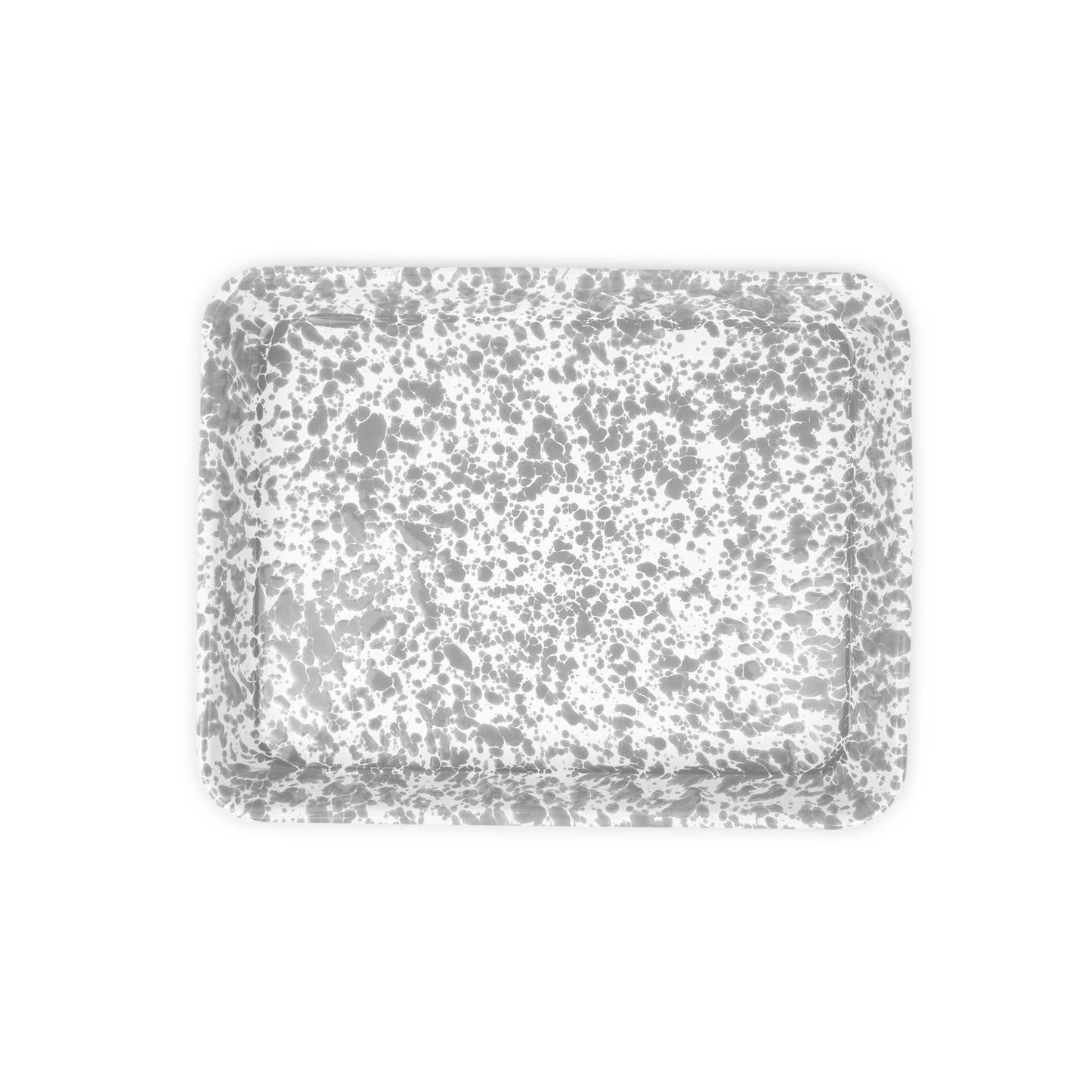 Crow Canyon Splatter Enamelware Small Rectangular Tray