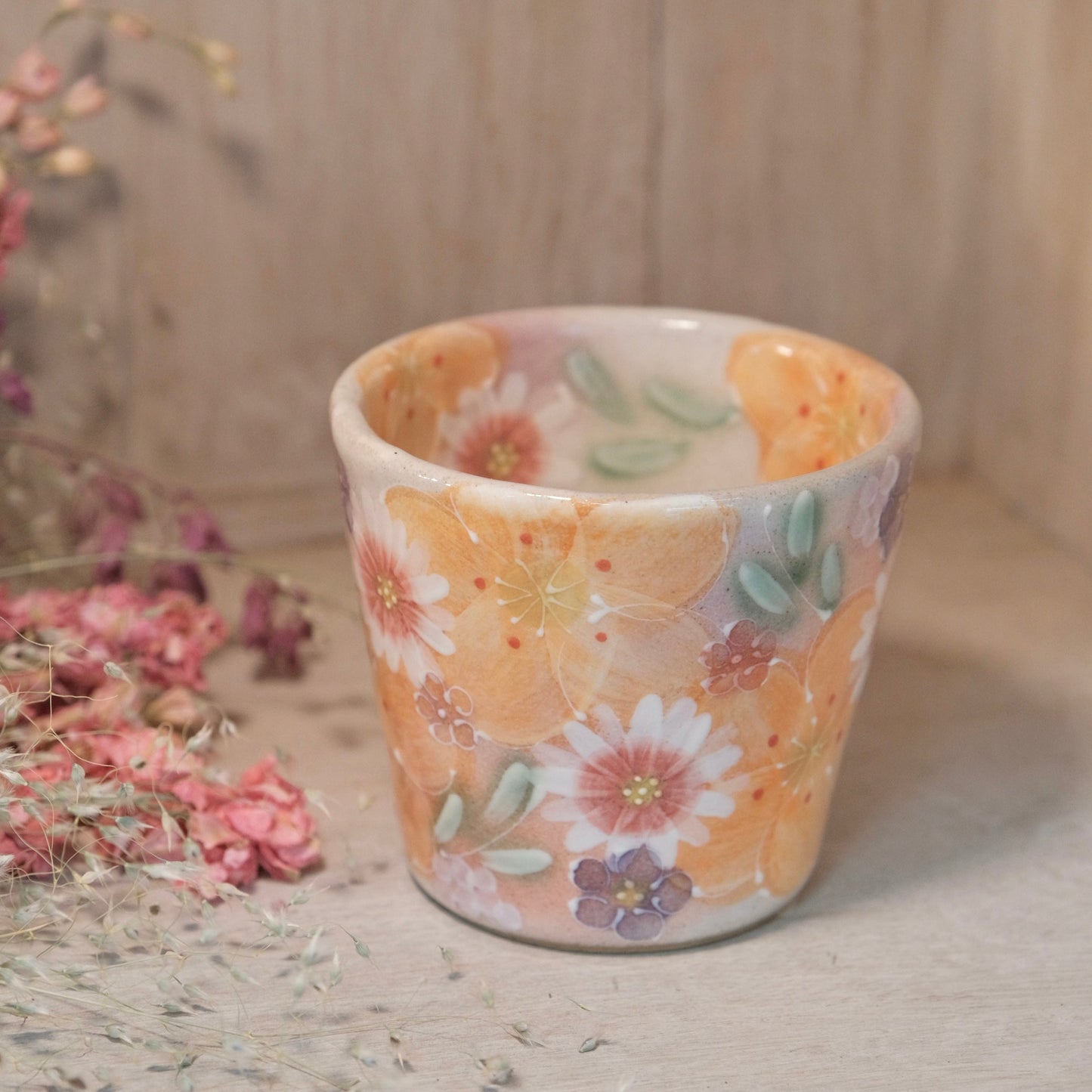 Seto Ware YUZURIHA Flower Coko Cup