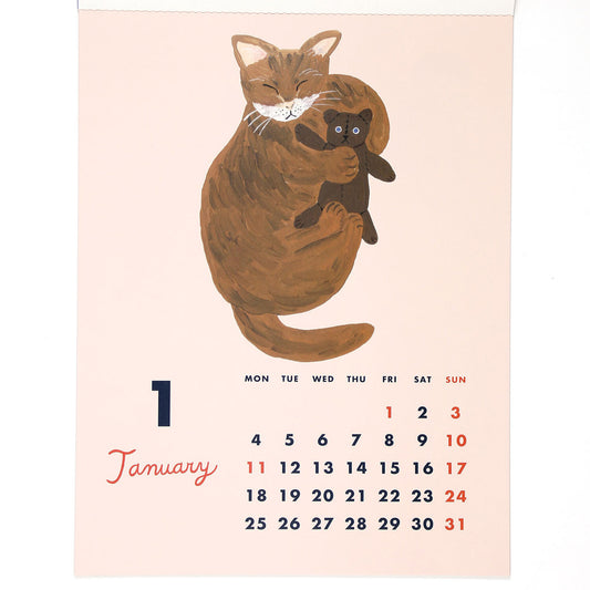 Kahoko Sodeyama 2027 Cat & Wall Calendar